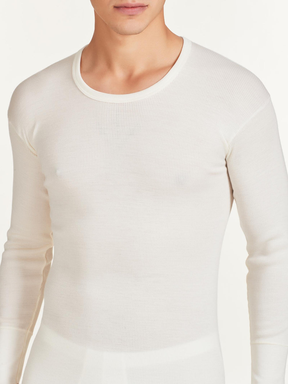 Maglia uomo marca Ragno serie Merino strong in costina 2X1 modello girocollo a maniche lunghe in pura lana merino - immagine 3