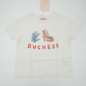 The animals observatory T-shirt manica cortabimba bianca con stampa