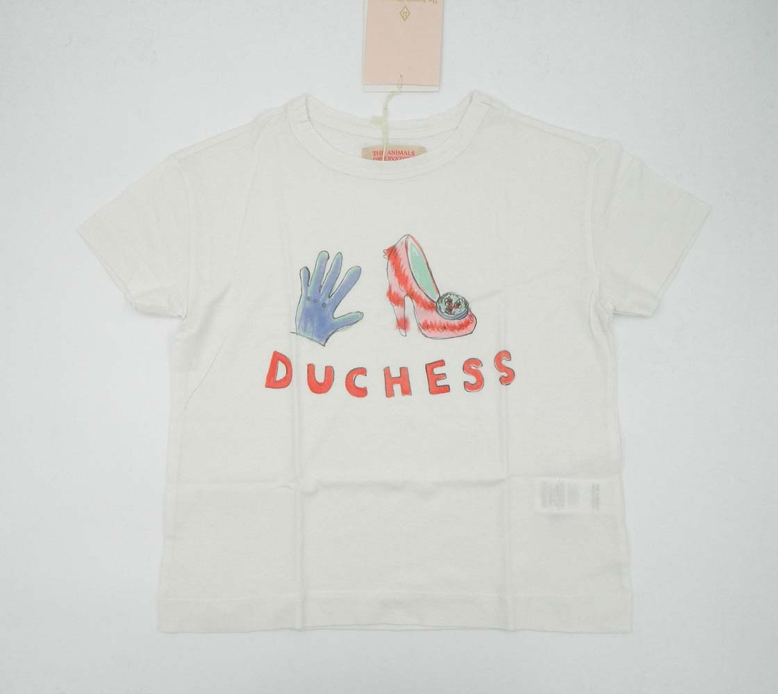 The animals observatory T-shirt manica cortabimba bianca con stampa - immagine 2