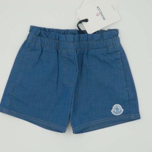 Moncler Pantaloncino jeans blue con molla in vita