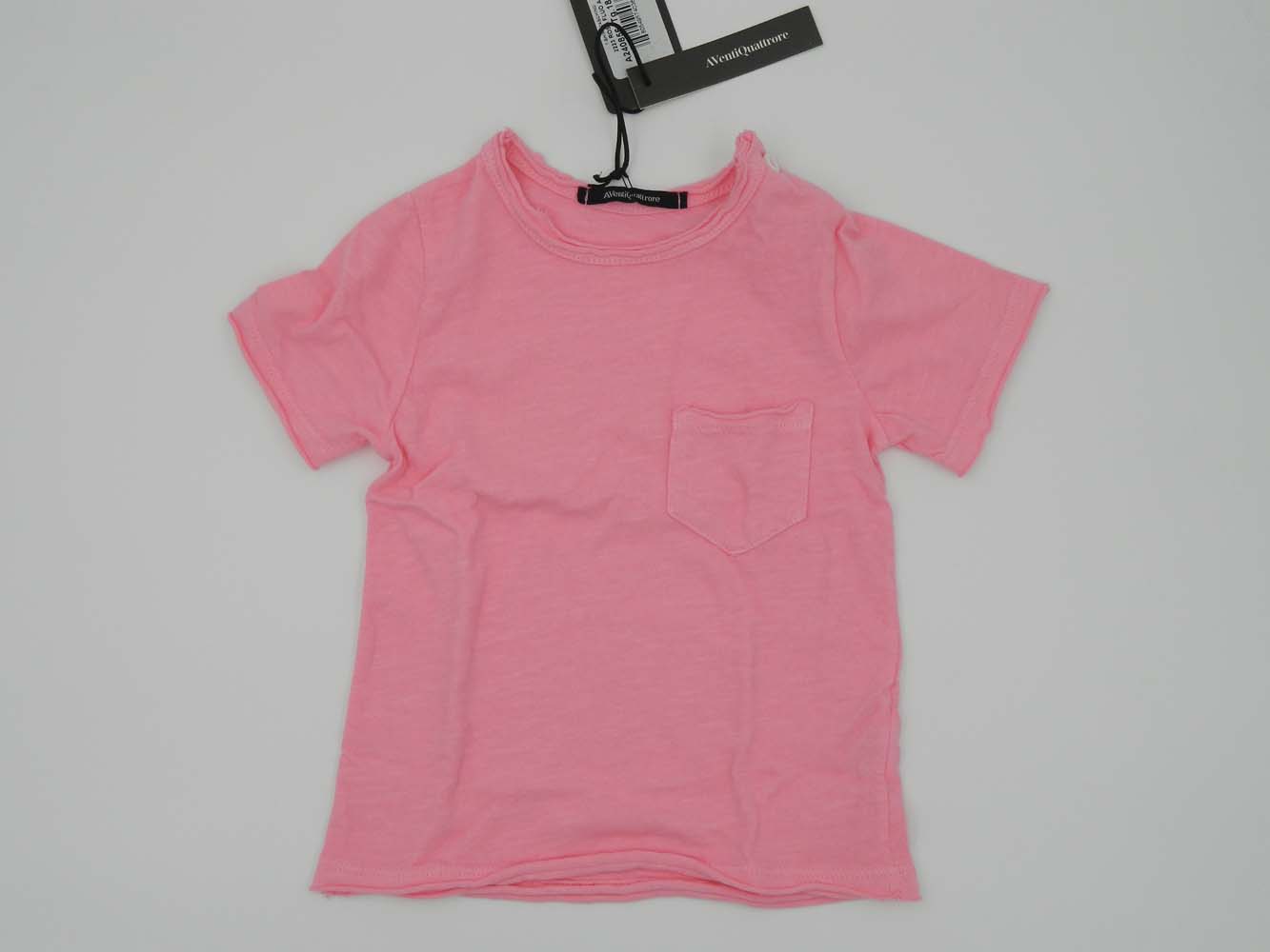 AVentiquattrore T-shirt manica corta rosa con taschino laterale