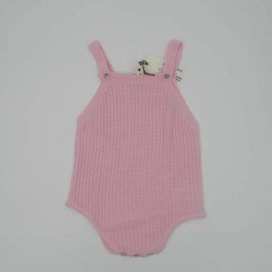 Giorgia Jori Body neonata rosa con bottoncini