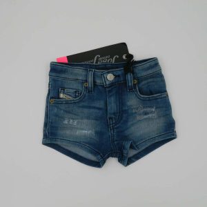 Diesel Pantaloncino Jeans con cucitura ricamata