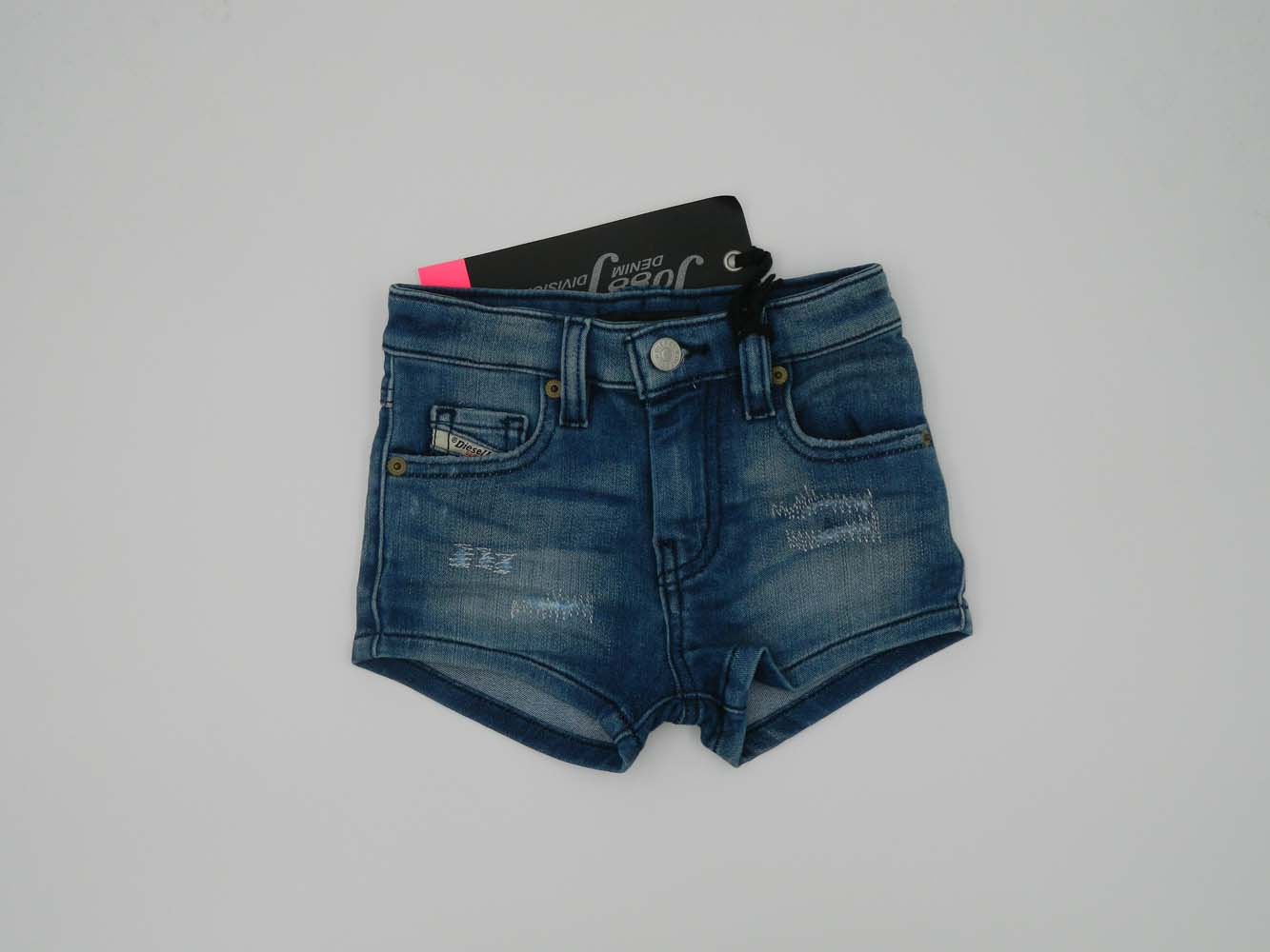 Diesel Pantaloncino Jeans con cucitura ricamata