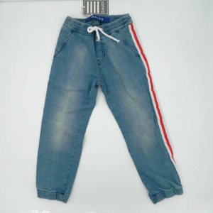 Gaudi’ Jeans con riga laterale bianca e rossa