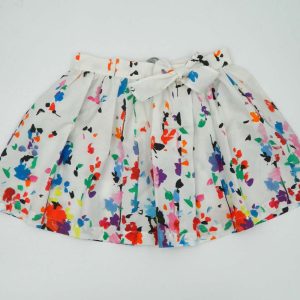 Il Gufo Gonnna bianca con fiori colorati