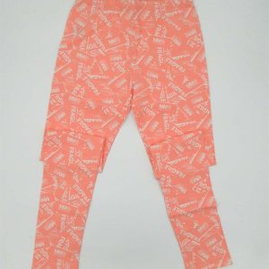 Maison Margiela Leggings rosa con loghi bianchi MM6