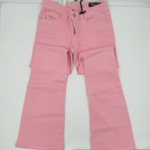 Diesel Pantalone rosa zampa larga