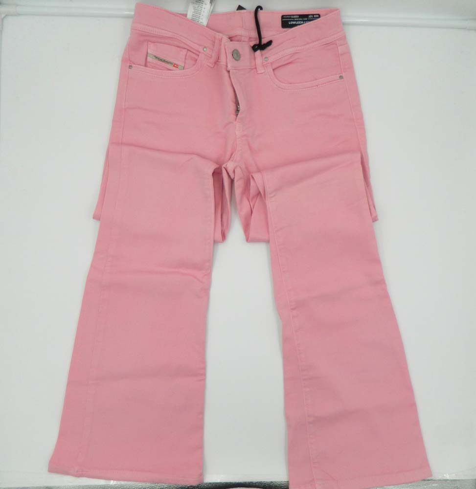 Diesel Pantalone rosa zampa larga