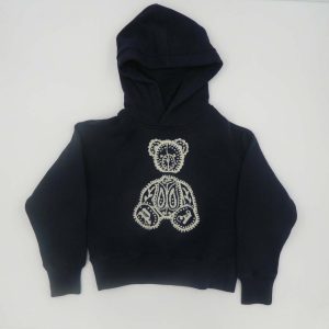 Palm Angels Felpa blue mod.teddy hoodie