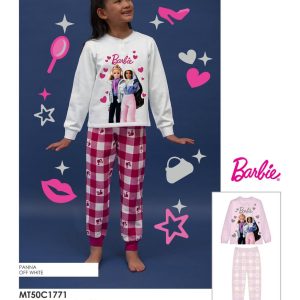 – Dolci Sogni con Barbie – Pigiama Bambina in 100% Caldo Cotone
