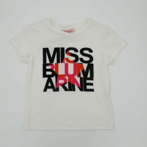 Miss Blumarine T-shirt manica corta stampata multicolr