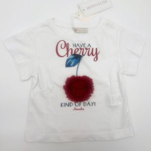 Monnalisa T-shirt st cherry jersey