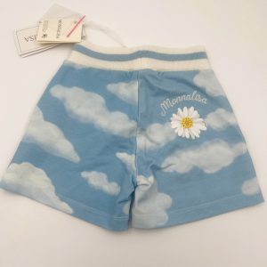 Monnalisa Pantaloncino nuvole felpato