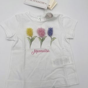 Monnalisa T-shirt tre tulipani