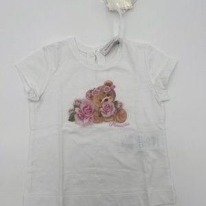 Monnalisa T-shirt regular orso con rose