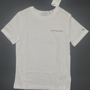 Calvin Klein T-shirt logo minimal laterale nero