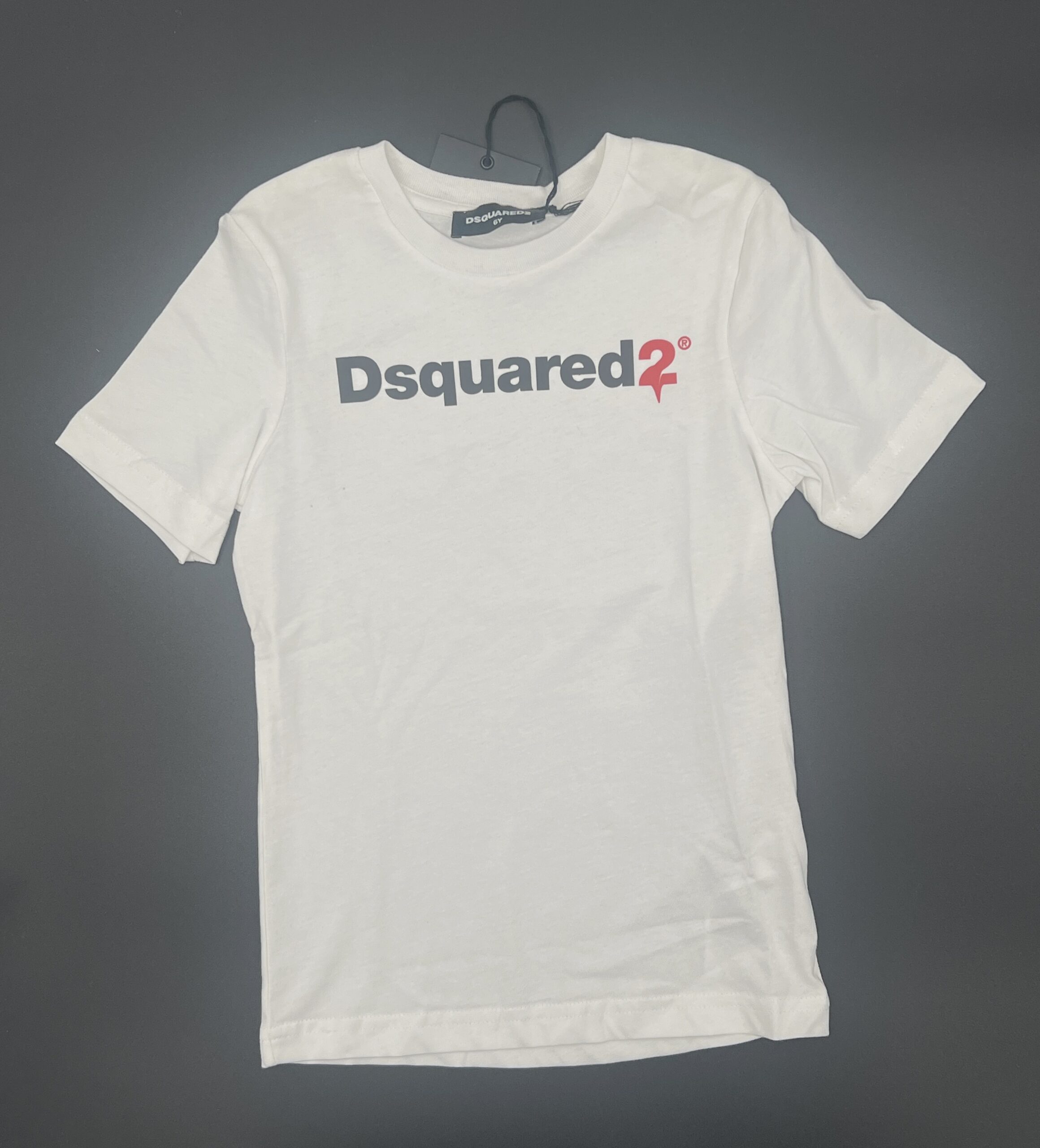 Dsquared2 T-shirt logo centrale nero/rosso - immagine 2