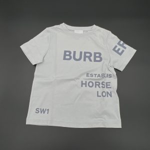 Burberry T-shirt sterling grey stampata