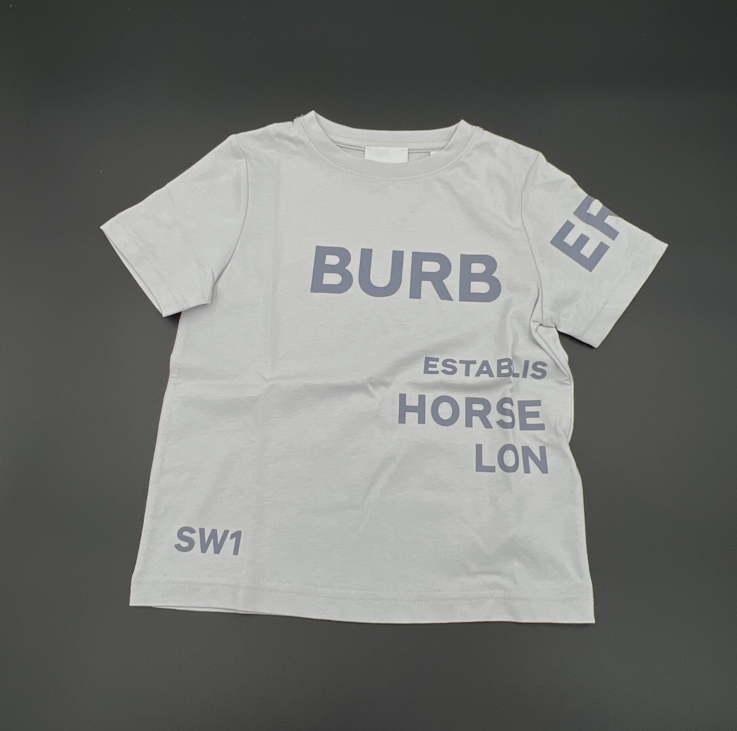Burberry T-shirt sterling grey stampata