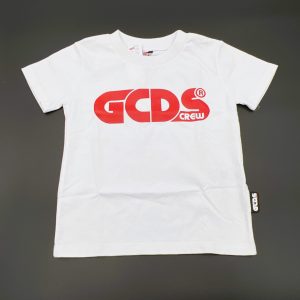 GCDS T-shirt in jersey con stampa rossa