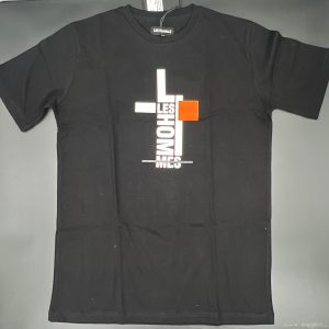 Les Hommes T-shirt geometric print black