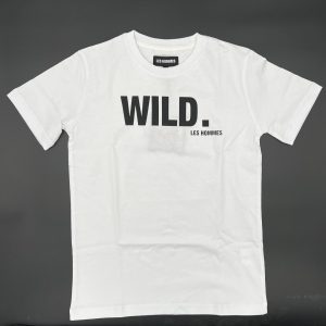 Les Hommes T-shirt manica corta mod.mercerized white