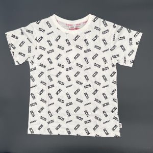 GCDS T-shirt manica corta multi stampe black