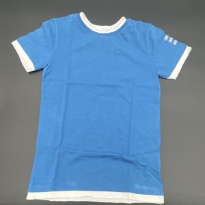 Gaudì T-shirt manica corta blue con bordo bianco