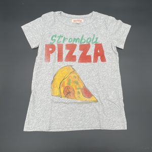 The animals observatory T-shirt grigia mod.stromboli pizza