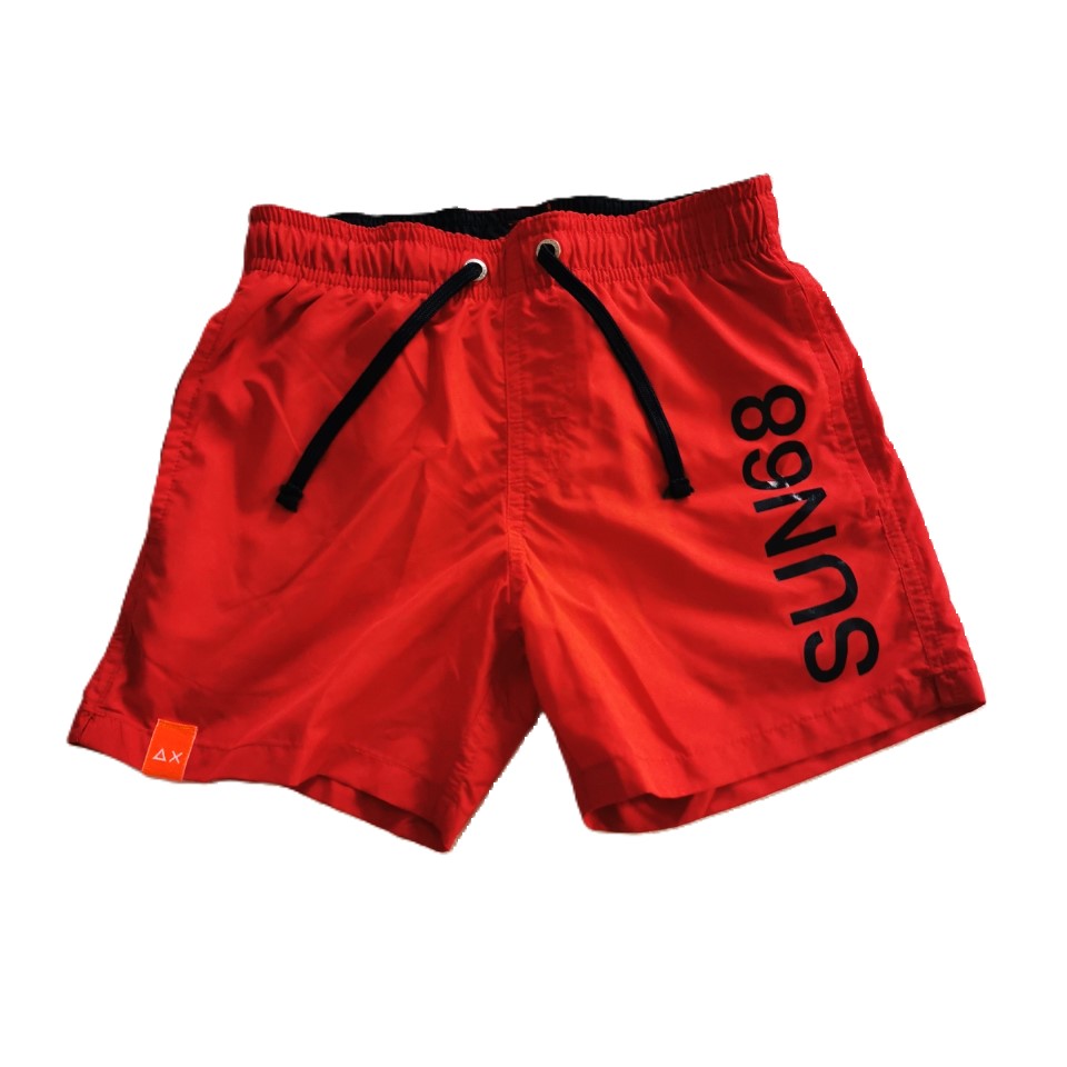 Sun68 Costume Boxer, Rosso Fuoco
