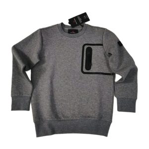 Peuterey Felpa di tuta girocollo con taschino, mod. Gorie Kid, colore grigio