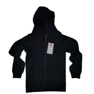 Peuterey Felpa di tuta con zip, cappuccio e tasche, nera