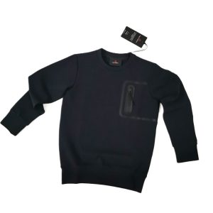 Peuterey Felpa di tuta girocollo con taschino, mod. Gorie Kid, blu