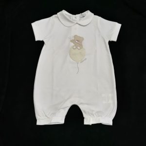 Nanan Pagliaccetto estivo con colletto tondo e orsetto su palloncino