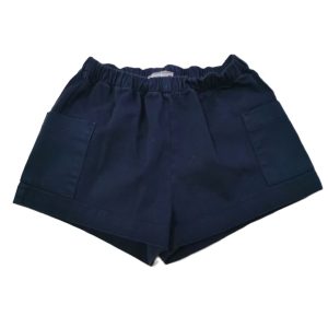 Il Gufo Short blu con tasche laterali esterne