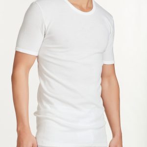 Maglia uomo marca Ragno serie Sintonia modello girocollo mezza manica in lana e cotone