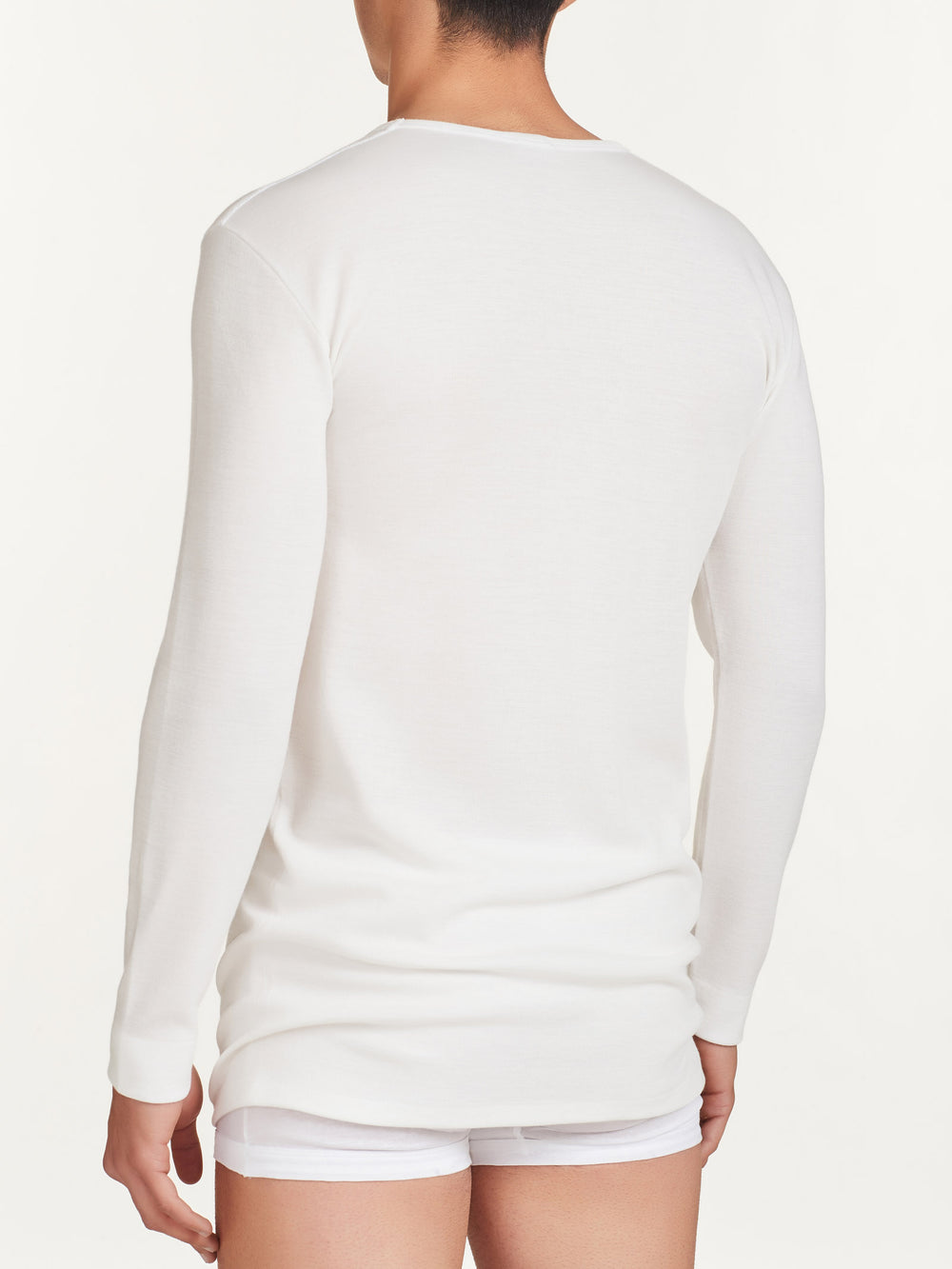 Maglia uomo marca Ragno serie Sintonia modello girocollo manica lunga in lana e cotone - immagine 4