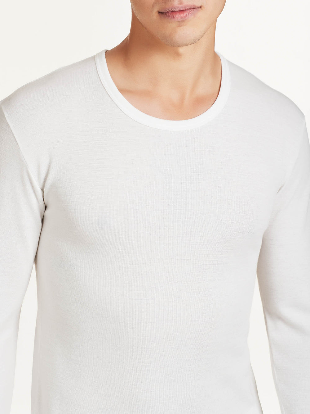 Maglia uomo marca Ragno serie Sintonia modello girocollo manica lunga in lana e cotone - immagine 3