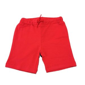 Le-bebè Bermuda neonato in cotone leggero, rosso