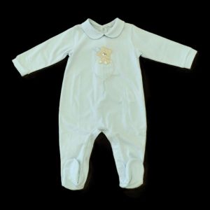 Nanan Tutina C/Cip azzurra colletto tondo e manica lunga