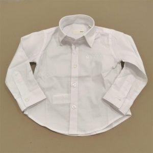 Siviglia Camicia neonato, manica lunga con logo ricamato