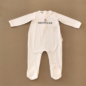 Moncler Tutina manica lunga con logo Moncler