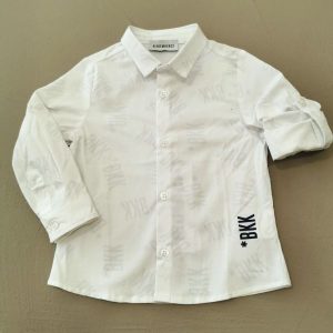 Bikkembergs Camicia bianca con logo BKK