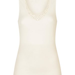 Maglia donna marca Ragno serie Sintonia modello spalla larga con pizzo in lana e cotone