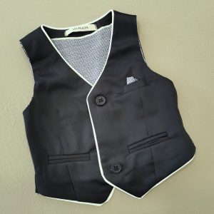 Siviglia Gilet blu due bottoni