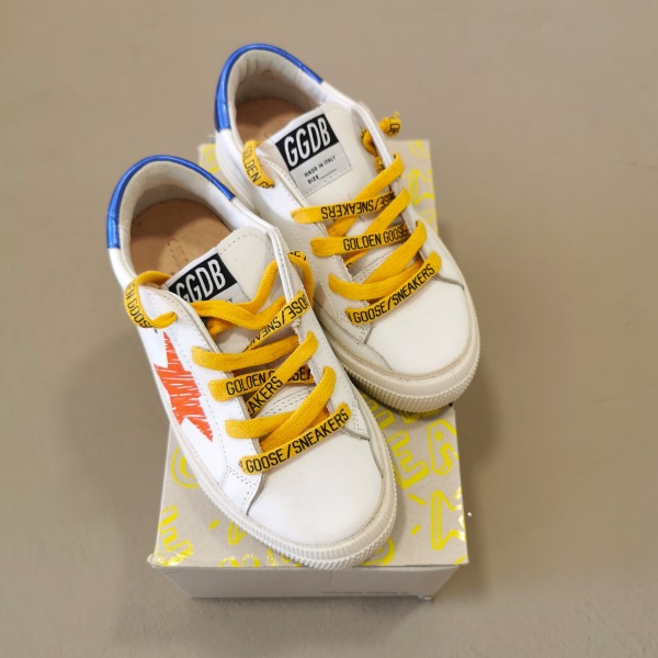 Golden Goose Sneakers White/Orange/Blu - immagine 3