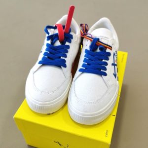 Off-White Sneakers Vulcanized Lace Up White Black