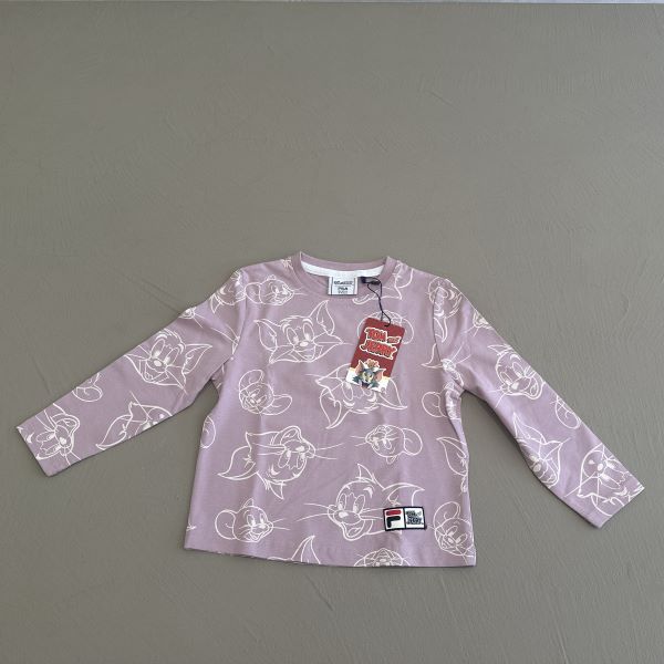 Fila t-shirt viola con stampa animale - immagine 2