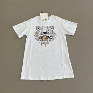 Kenzo vestito bianco con tigre
